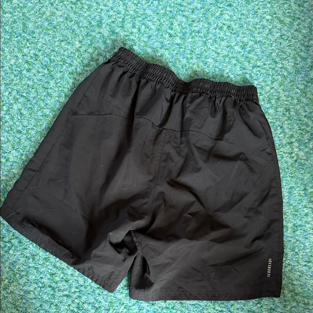 adidas Black Men's Athletic Shorts with Logo